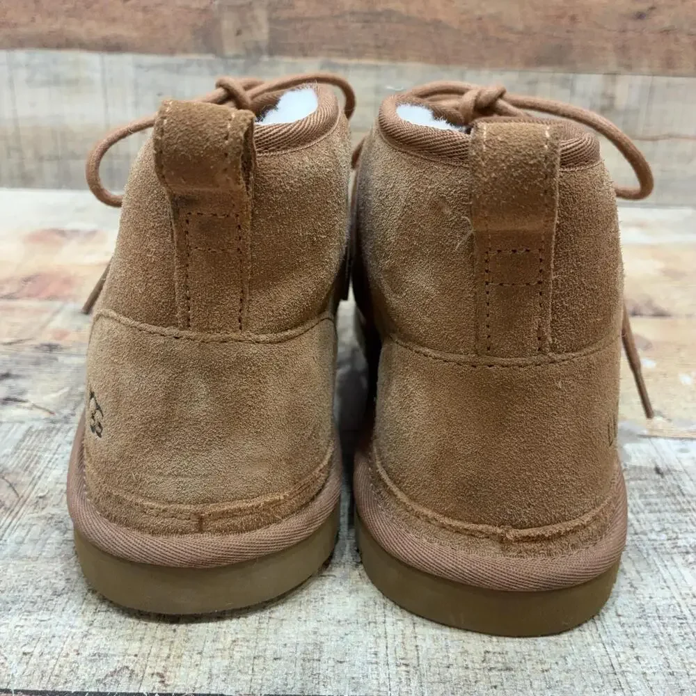 UGG 3236 Boots Mens Size 11 44 Brown Suede Shearling Chukka Ankle Winter Lined